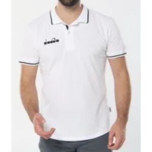 Diadora 1MPD140101 Liv Kamp Polo Yaka T-Shirt BEYAZ - S