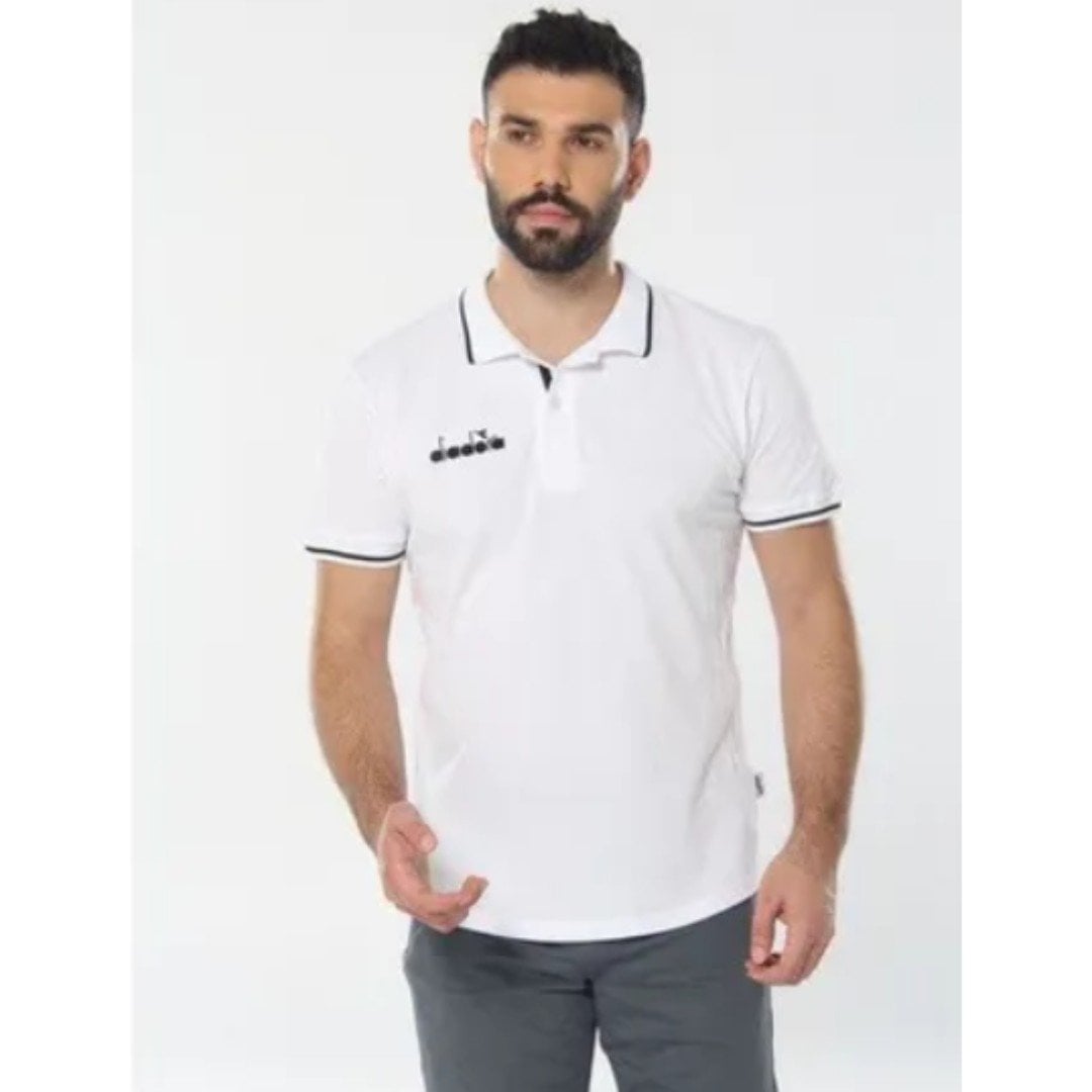 Diadora 1MPD140101 Liv Kamp Polo Yaka T-Shirt BEYAZ - XS