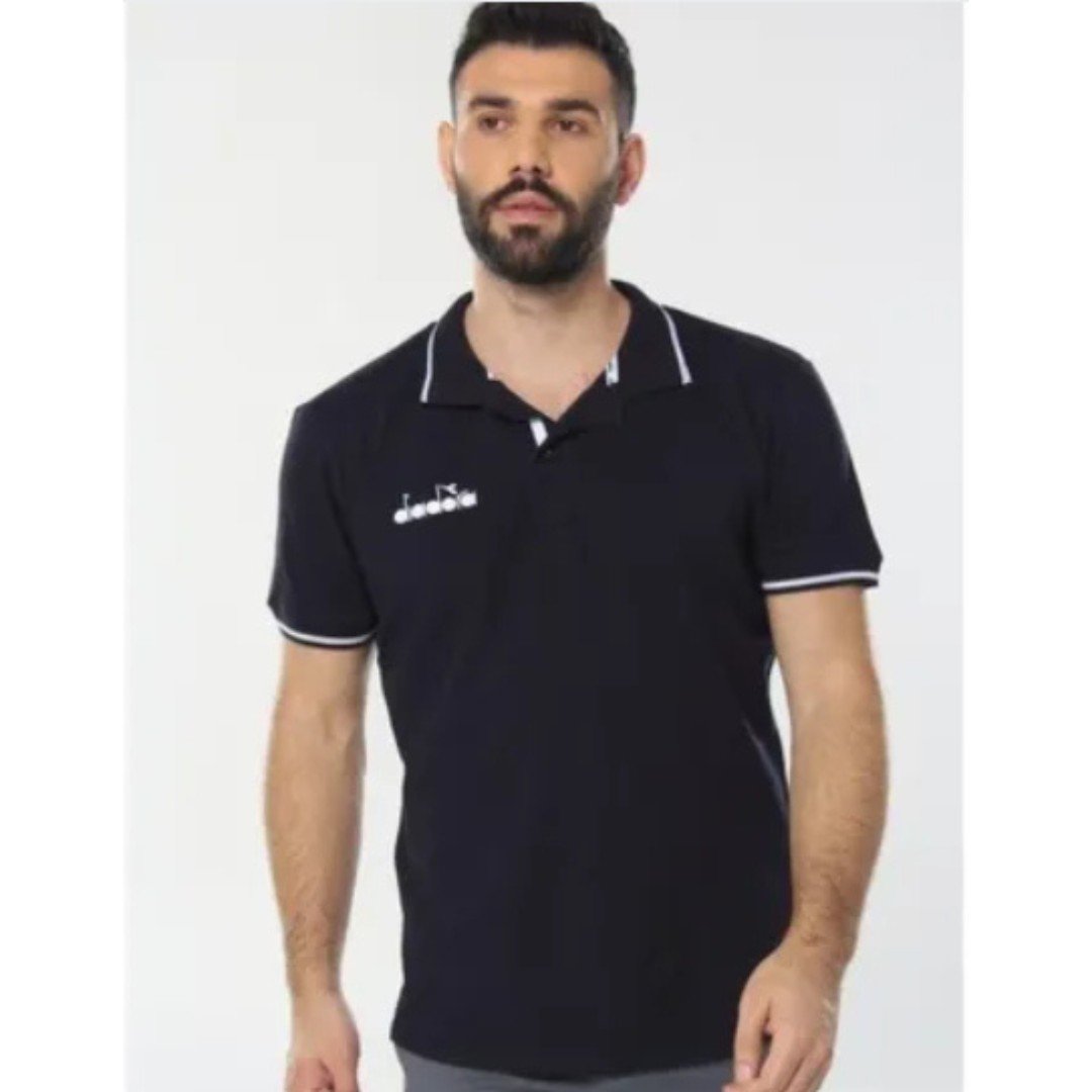 Diadora 1MPD140101 Liv Kamp Polo Yaka T-Shirt LACİVERT - S