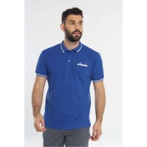Diadora 1MPD140101 Liv Kamp Polo Yaka T-Shirt SAKS MAVİ - S