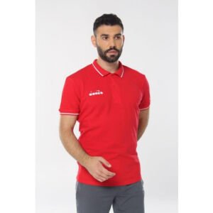 Diadora 1MPD140101 Liv Kamp Polo Yaka T-Shirt KIRMIZI - S