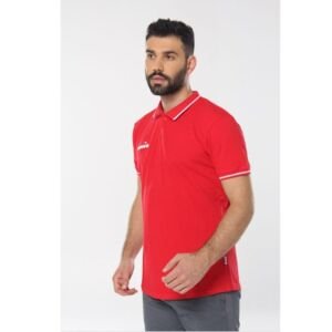 Diadora 1MPD140101 Liv Kamp Polo Yaka T-Shirt KIRMIZI - S