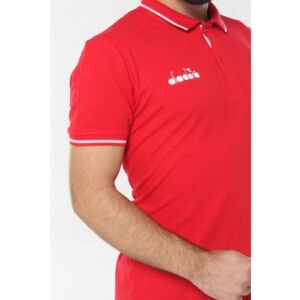 Diadora 1MPD140101 Liv Kamp Polo Yaka T-Shirt KIRMIZI - XS