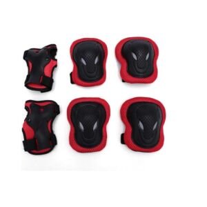 Hattrick PS-20 Koruyucu Set M-3 L-2 Kırmızı - Siyah - S