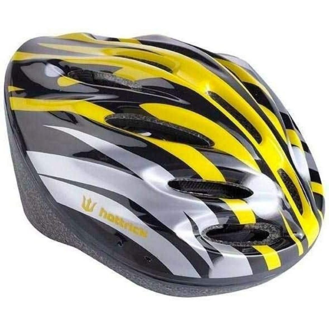 Hattrick KS-35 Kaykay Paten Bisiklet Kaskı Sarı-Siyah