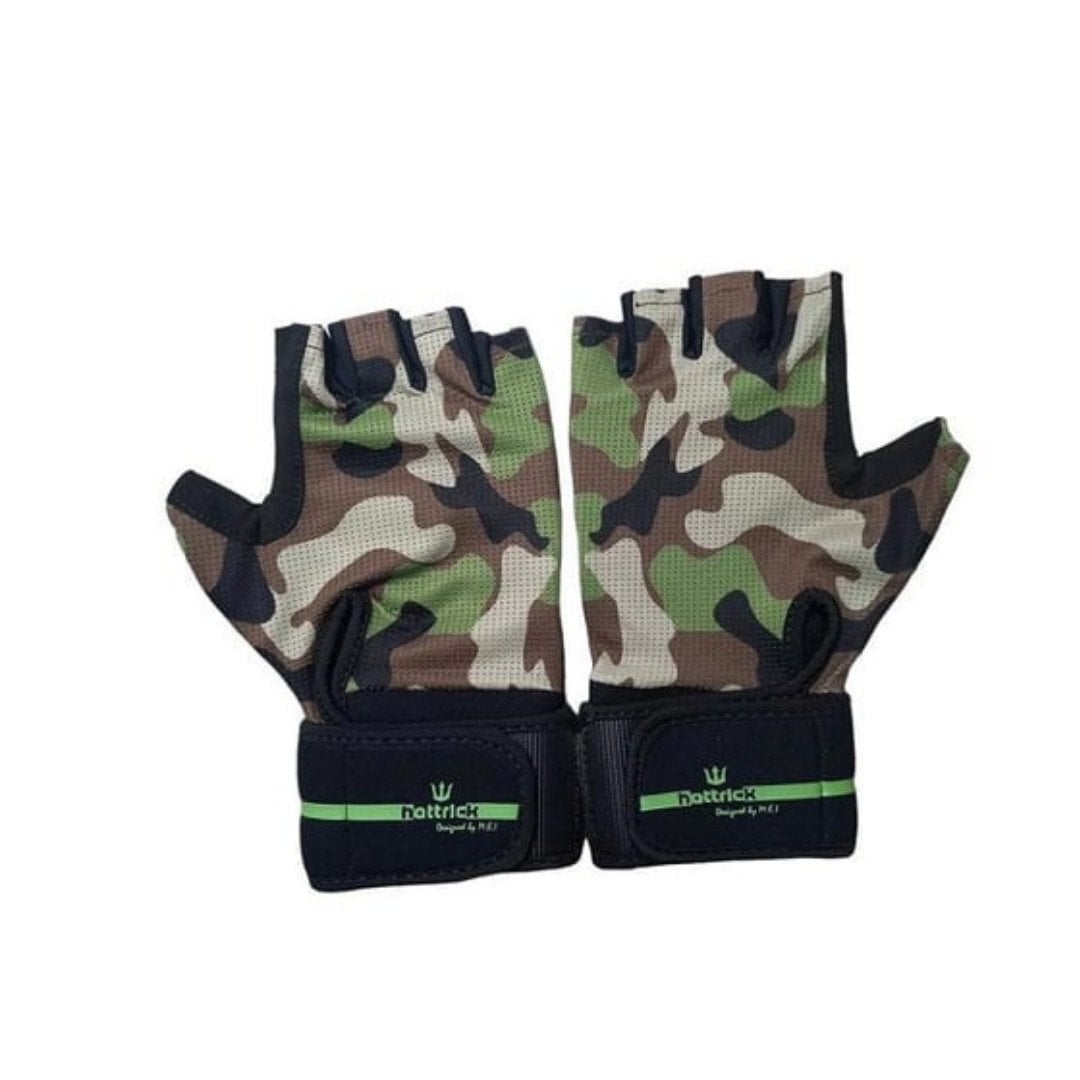 Hattrick Sportiva Fitness Eldiveni ASKER (KAMUFLAJ) YEŞİL - XL