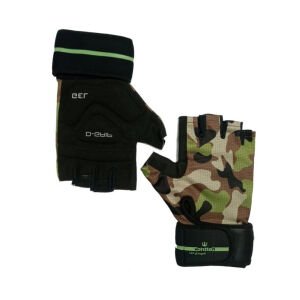 Hattrick Sportiva Fitness Eldiveni ASKER (KAMUFLAJ) YEŞİL - XL