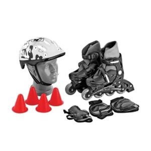Sportica PTS-10 Çantalı Paten Seti SİYAH - 39-42