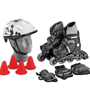 Sportica PTS-10 Çantalı Paten Seti SİYAH - 39-42