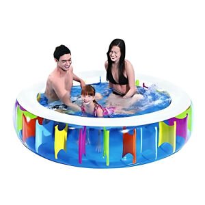 Altis A-060 Pencereli Renkli Kristal Şişme Havuz 190x50 Gökkuşağı Desen