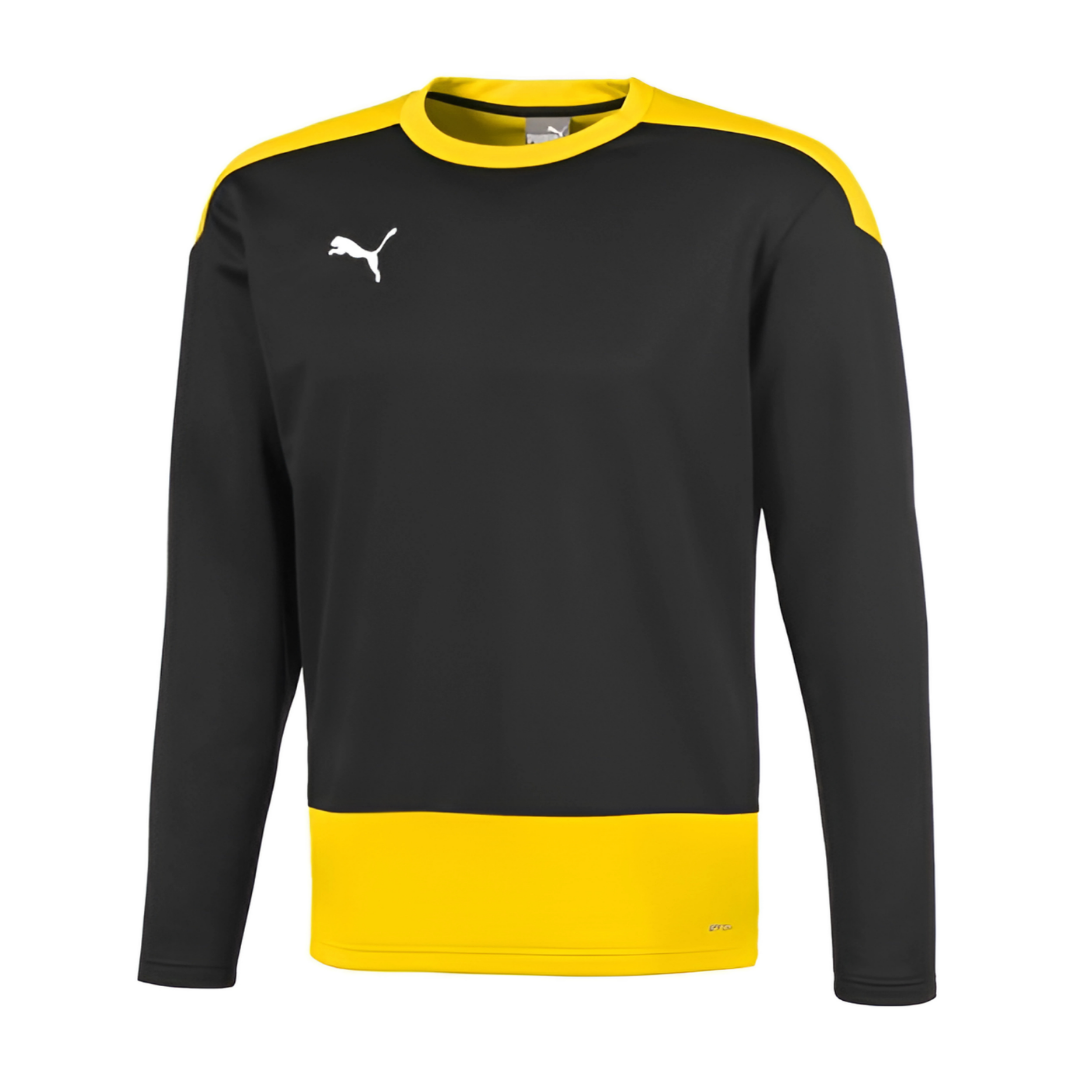 Puma 65647819 Team Goal 23 Training Sweat Bisiklet Yaka Eşofman Üstü Siyah-Sarı - L