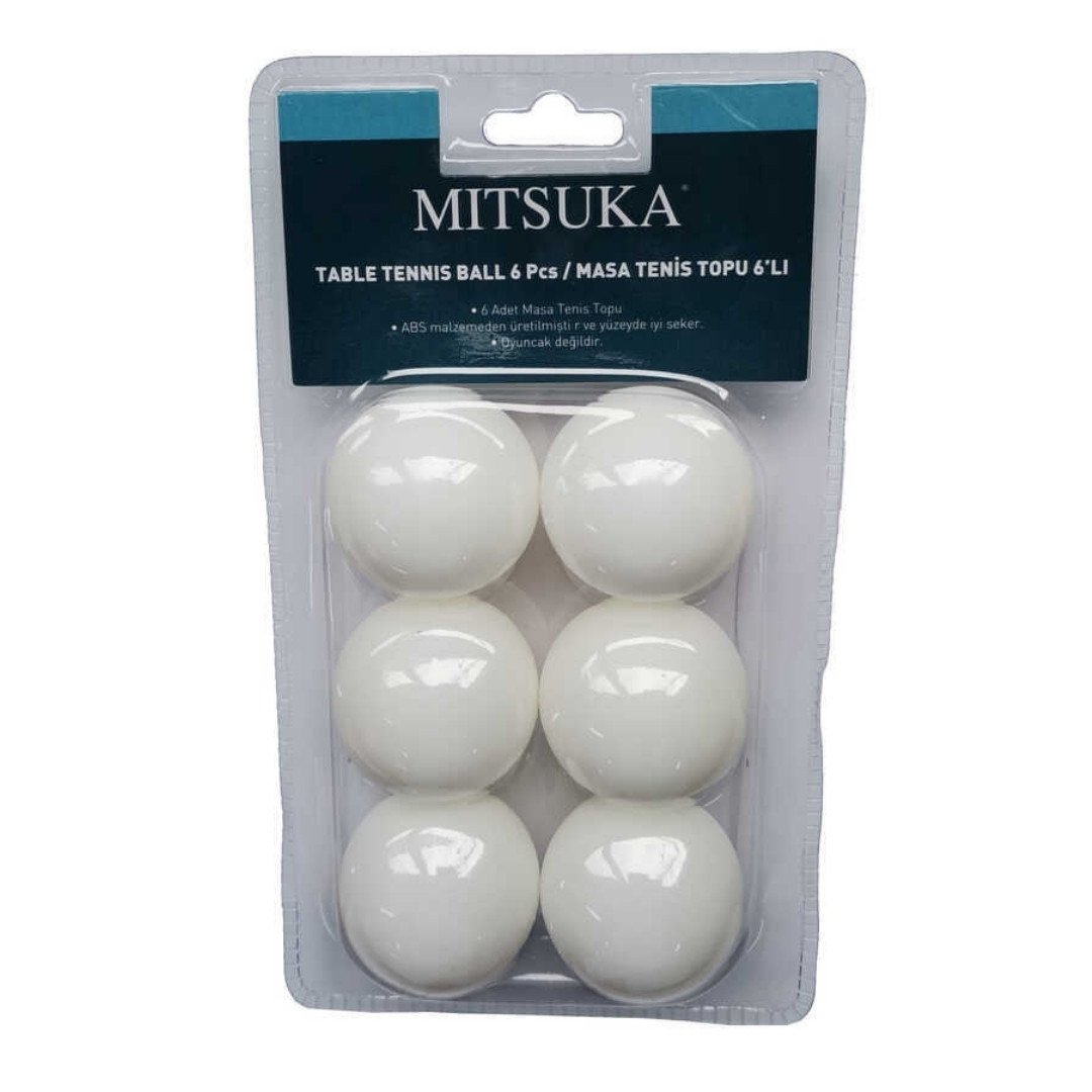 Mitsuka TT0103-1 Masa Tenisi Pinpon Topu 6'lı