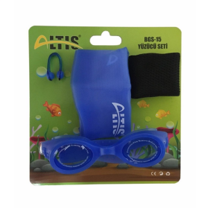 Altis BGS-15 Yüzücü Gözlüğü Seti (Bone-Tıkaç-Saklama Kutusu) YEŞİL