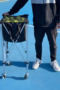 Attack 150 Top Kapasiteli Katlanabilir Tekerlekli Tenis Sepeti 57Panierba