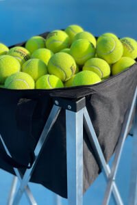 Attack 150 Top Kapasiteli Katlanabilir Tekerlekli Tenis Sepeti 57Panierba