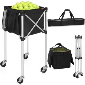 Attack 150 Top Kapasiteli Katlanabilir Tekerlekli Tenis Sepeti 57Panierba