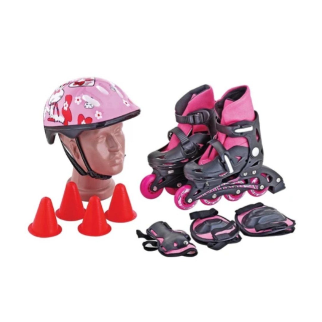 Sportica PTS-10 Çantalı Paten Seti PEMBE - 35-38