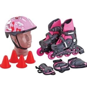 Sportica PTS-10 Çantalı Paten Seti PEMBE - 35-38