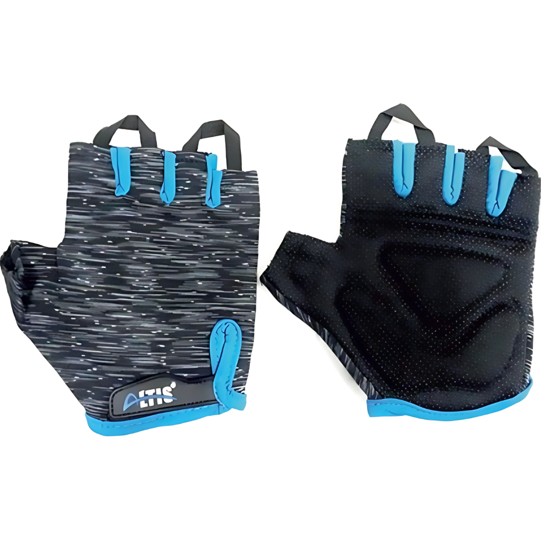 Altis Curl Fitness Eldiveni Siyah-Mavi - XL